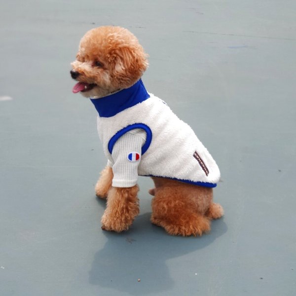 画像9: 犬服 セール かわいい Tシャツ もこもこ アウトドアスタイル フリース ジップアップ ベスト S M L XL doggystar ドッギースター即日発送出来ます (9)