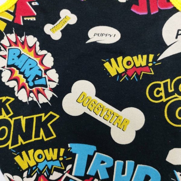 画像3: 犬服 タンクトップ かっこいい コミック柄 Tシャツ  S M L XL 2XL 3XL 4XL 5XL 6XL 小型犬 中型犬 大型犬 春夏秋冬 doggystar ドッギースター  即日発送できます (3)