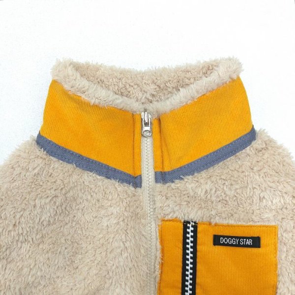 画像7: 犬服  背中開き ファスナー 長袖 もこもこ フリース XS S M L XL 小型犬 中型犬 秋 冬  doggystar ドッギースター 即日発送出来ます (7)