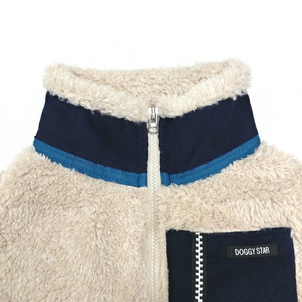 画像8: 犬服  背中開き ファスナー 長袖 もこもこ フリース XS S M L XL 小型犬 中型犬 秋 冬  doggystar ドッギースター 即日発送出来ます (8)