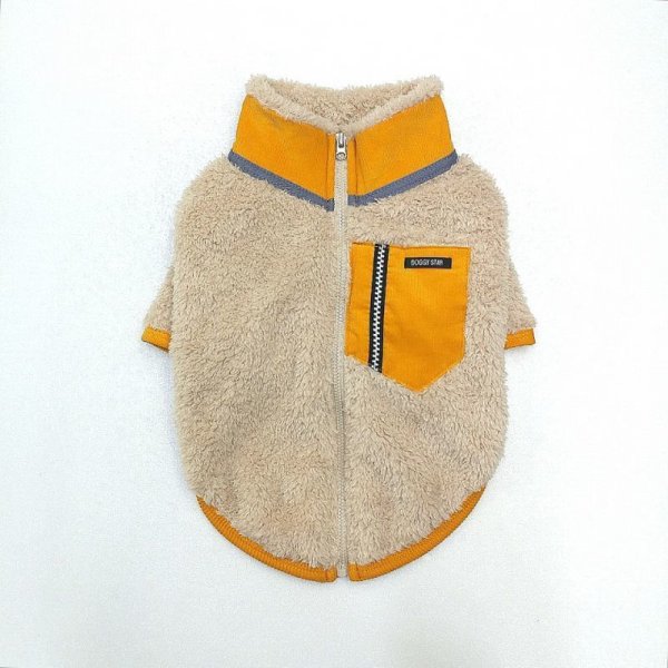 画像3: 犬服  背中開き ファスナー 長袖 もこもこ フリース XS S M L XL 小型犬 中型犬 秋 冬  doggystar ドッギースター 即日発送出来ます (3)