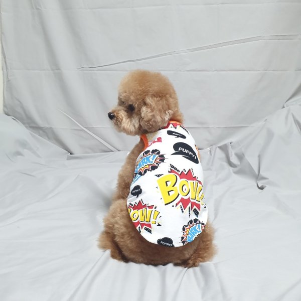 画像8: 犬服 タンクトップ かっこいい コミック柄 Tシャツ  S M L XL 2XL 3XL 4XL 5XL 6XL 小型犬 中型犬 大型犬 春夏秋冬 doggystar ドッギースター  即日発送できます (8)
