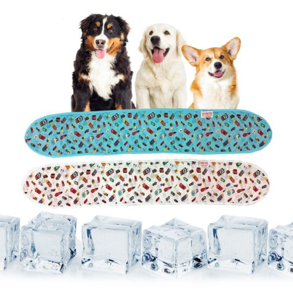 画像2: 大型 犬 ひんやり 4XL 中型犬 大型犬 夏 クール スカーフ 熱中症対策 冷却 保冷剤 doggystar ドッギースター 即日 出荷出来ます (2)