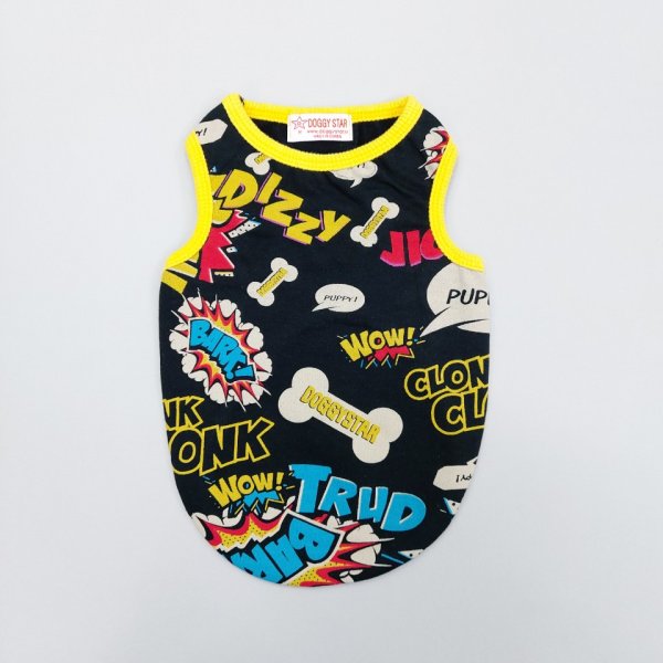 画像6: 犬服 タンクトップ かっこいい コミック柄 Tシャツ  S M L XL 2XL 3XL 4XL 5XL 6XL 小型犬 中型犬 大型犬 春夏秋冬 doggystar ドッギースター  即日発送できます (6)