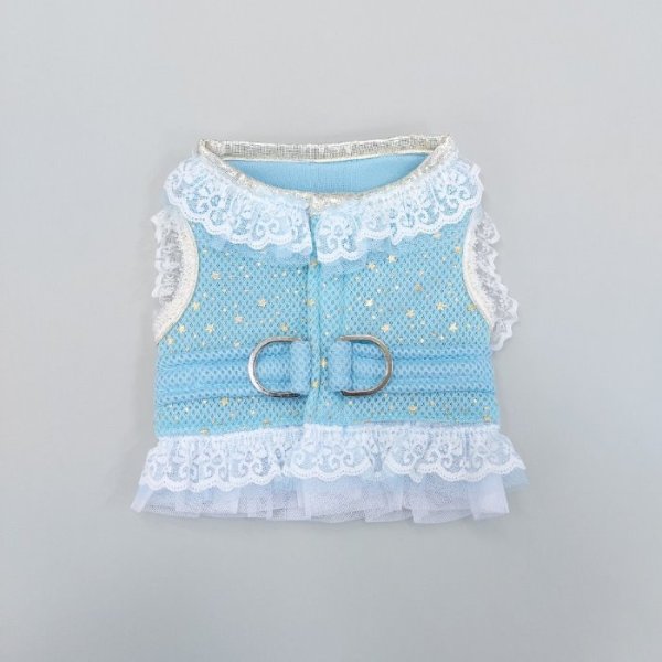 画像8: 犬の ハーネス リード付き セール おしゃれ 胴輪 S M L XL 小型 犬 中型 犬スター フリル doggystar ドッギースター 即日出荷出来ます  (8)