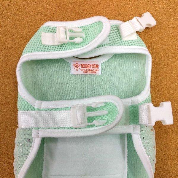 画像4: 犬服 クール 胴輪 セール  夏 S M L XL 小型 犬 中型 犬 メッシュ 保冷剤 ベスト ハーネス 熱中症対策 doggystar ドッギースター 即日出荷出来ます (4)