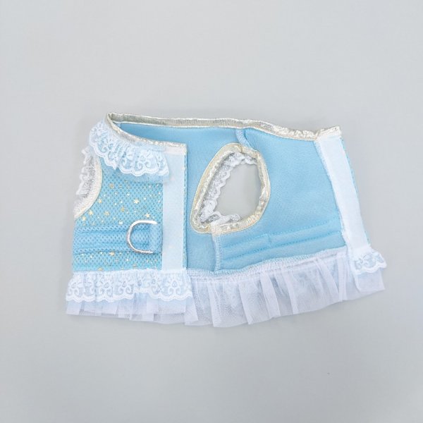 画像10: 犬の ハーネス リード付き セール おしゃれ 胴輪 S M L XL 小型 犬 中型 犬スター フリル doggystar ドッギースター 即日出荷出来ます  (10)