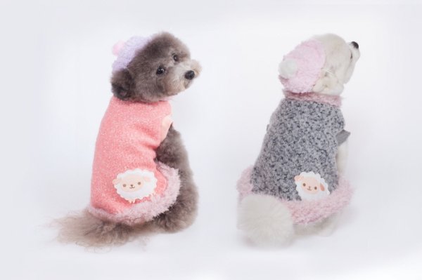 画像10: 犬 服 Tシャツ セール もこもこ Aライン ひつじさん S M L XL 小型 犬 中型 犬 秋 冬 可愛い 犬服 おしゃれ 保温 doggystar ドッギースター 即日 発送出来ます (10)