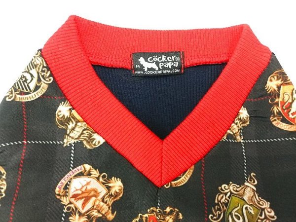 画像5: 犬 服 Tシャツ S M L XL セール 小型 犬 中型 犬 秋 冬  エンブレム柄 Vネック doggystar ドッギースター 即日発送出来ます (5)