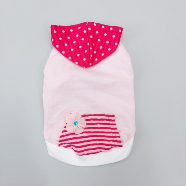 画像1: 犬 服 Tシャツ セール アウトレット S M L 小型犬 中型犬 セール品  フラワー パーカー doggystar ドッギースター即日 出荷出来ます (1)