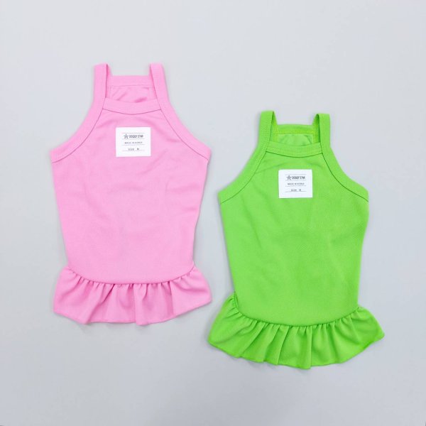 画像2: 犬服  夏 XS S M L XL 小型犬 中型犬 接触 冷感 ひんやり クール ワンピース doggystar ドッギースター  即日出荷出来ます (2)