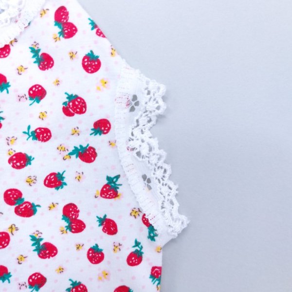 画像6: 犬服 フリフリ 可愛い レース いちご タンクトップ S M L XL 小型犬 中型犬 春夏秋冬 doggystar ドッギースター  即日出荷できます (6)