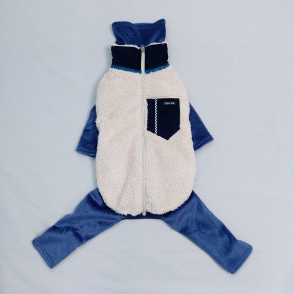 画像14: イタグレ服 セール S M L XL 2XL 3XL 起毛ロンパース つなぎ 小型犬 中型犬 大型犬 秋 冬服 doggystar ドッギースター 即日発送出来ます (14)