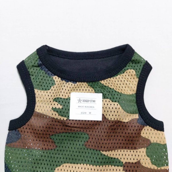 画像4: 犬服 メッシュ S M L XL 2XL 3XL 4XL 5XL 6XL 小型犬 中型犬 大型犬 迷彩柄 クール タンクトップ 涼しい服 doggystar ドッギースター  即日発送出来ます (4)