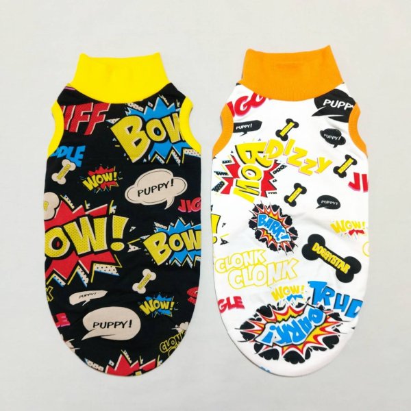 画像2: イタグレ服 セール S M L XL 2XL 3XL コミックTシャツ 小型犬 中型犬 大型犬 春 夏 秋 冬 doggystar ドッギースター 即日出荷出来ます  (2)