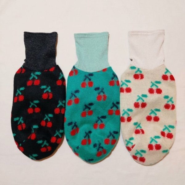 画像3: イタグレ服 セール S M L XL 2XL 3XL チェリー 長袖 ニット Tシャツ 小型犬 中型犬 大型犬 秋 冬服 doggystar ドッギースター 即日発送出来ます (3)