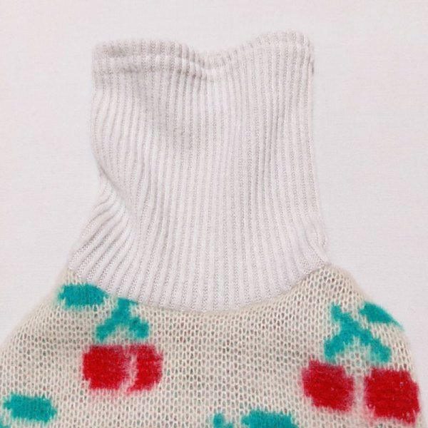 画像5: イタグレ服 セール S M L XL 2XL 3XL チェリー 長袖 ニット Tシャツ 小型犬 中型犬 大型犬 秋 冬服 doggystar ドッギースター 即日発送出来ます (5)