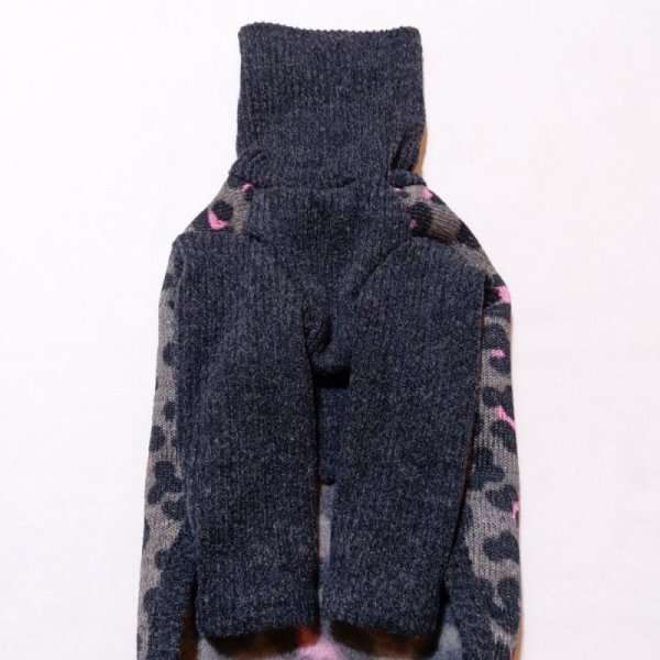 画像8: イタグレ服 セール S M L XL 2XL 3XL ヒョウ柄 裏起毛 ニット 長袖 Tシャツ 小型犬 中型犬 大型犬 冬服 doggystar ドッギースター 即日発送出来ます (8)