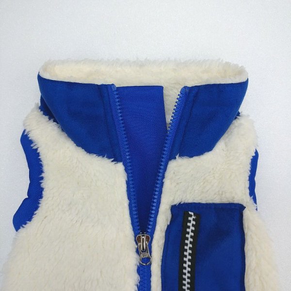 画像5: 犬服 セール かわいい Tシャツ もこもこ アウトドアスタイル フリース ジップアップ ベスト S M L XL doggystar ドッギースター即日発送出来ます (5)