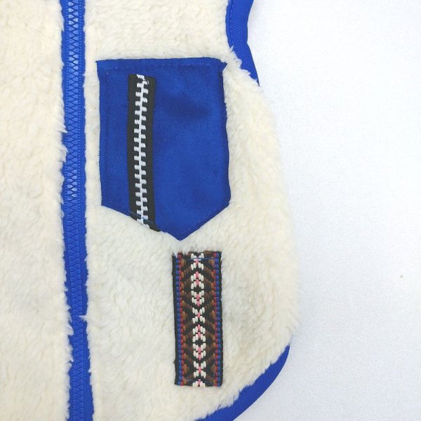 画像6: 犬服 セール かわいい Tシャツ もこもこ アウトドアスタイル フリース ジップアップ ベスト S M L XL doggystar ドッギースター即日発送出来ます (6)