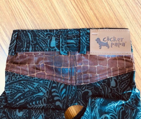 画像4: 犬服 デニム ズボン S M L XL 小型犬 中型犬 春夏秋冬 ペイズリー パンツ doggystar ドッギースター 即日出荷出来ます (4)