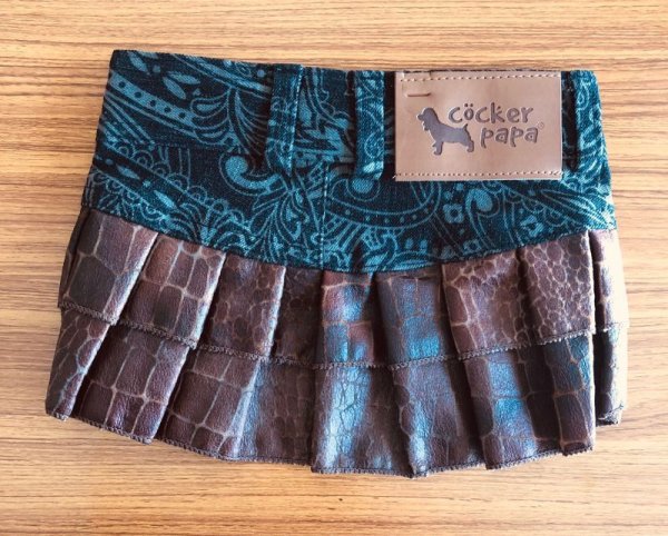 画像2: 犬服 デニム スカート セール  S M L XL 小型犬 中型犬 春夏秋冬 ペイズリー doggystar ドッギースター 即日出荷出来ます (2)