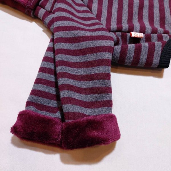 画像12: イタグレ服 S M L XL 2XL 3XL ボーダー 起毛ストライプデニム ロンパース つなぎ 小型犬 中型犬 大型犬 春 秋 冬服 doggystar ドッギースター 即日発送できます。 (12)