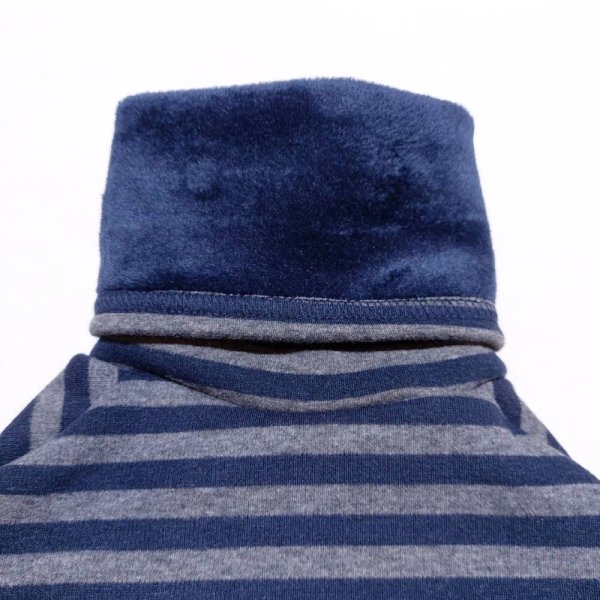 画像5: イタグレ服 S M L XL 2XL 3XL ボーダー 起毛ストライプデニム ロンパース つなぎ 小型犬 中型犬 大型犬 春 秋 冬服 doggystar ドッギースター 即日発送できます。 (5)