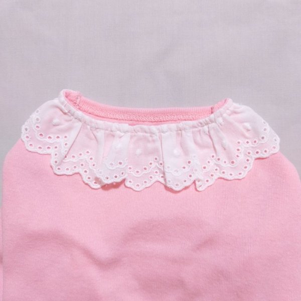 画像5: 犬服 Tシャツ レース 襟 長袖 可愛い シンプル 無地 小型犬 中型犬 春夏秋冬 S M L XL doggystar  ドッギースター 即日出荷できます (5)