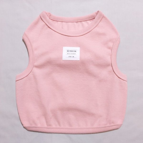 画像5: 大型 犬 服 タンクトップ 6XL クロップド ショート丈 無地 春夏 伸縮性抜群 doggystar ドッギースター (5)