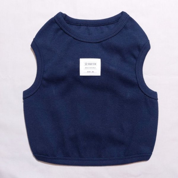 画像11: 大型 犬 服 タンクトップ 6XL クロップド ショート丈 無地 春夏 伸縮性抜群 doggystar ドッギースター (11)