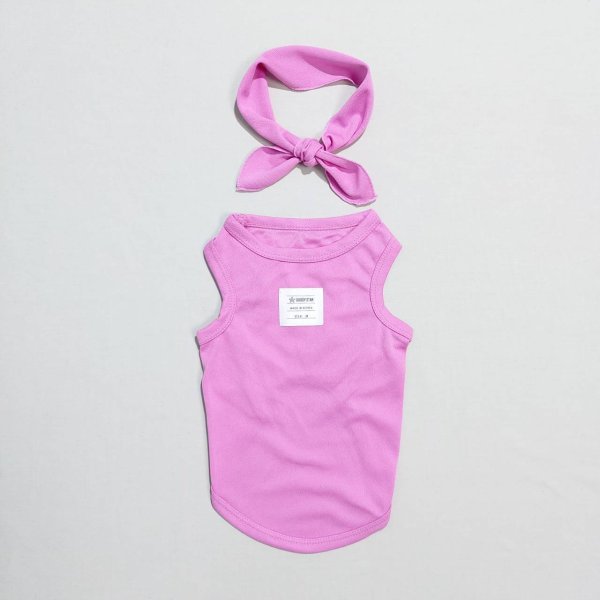 画像8: 犬服 大型犬服 接触 冷感 Tシャツ 無地 S M L XL 2XL 3XL 4XL 5XL 6XL 小型犬 中型犬  大型犬ひんやり クール タンクトップ スカーフ付き 熱中症対策 doggystar ドッギースター  即日発送出来ます (8)