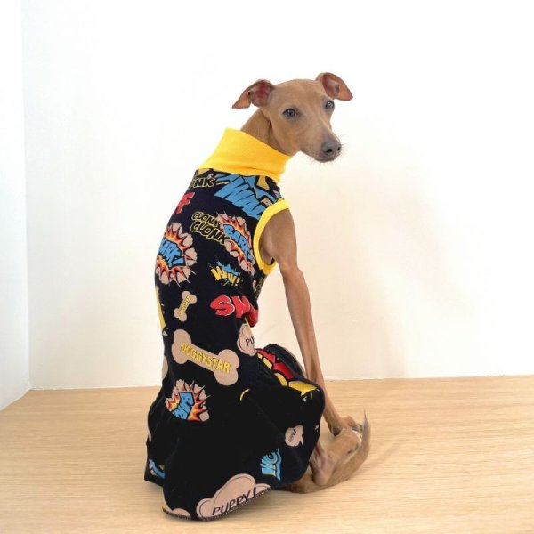 画像16: イタグレ服 S M L XL 2XL 3XL コミック レギンス ワンピース 小型犬 中型犬 大型犬 春夏 doggystar ドッギースター 即日発送できます (16)