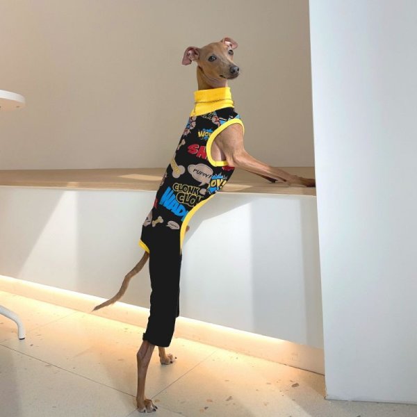 画像3: イタグレ服 S M L XL 2XL 3XL コミックロンパース つなぎ 小型犬 中型犬 大型犬 春夏 doggystar ドッギースター 即日発送出来ます (3)