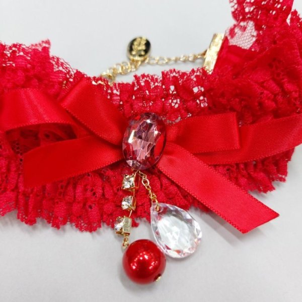 画像9: イタグレネックレス 小型犬 中型犬 春夏秋冬  レースチョーカー doggystar ドッギースター 即日発送できます (9)