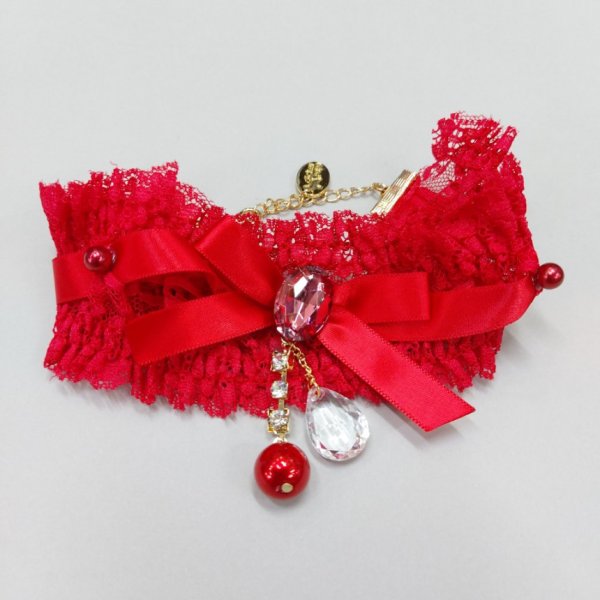 画像10: イタグレネックレス 小型犬 中型犬 春夏秋冬  レースチョーカー doggystar ドッギースター 即日発送できます (10)