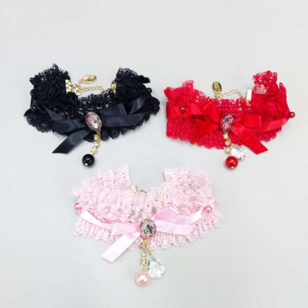 画像2: イタグレネックレス 小型犬 中型犬 春夏秋冬  レースチョーカー doggystar ドッギースター 即日発送できます (2)