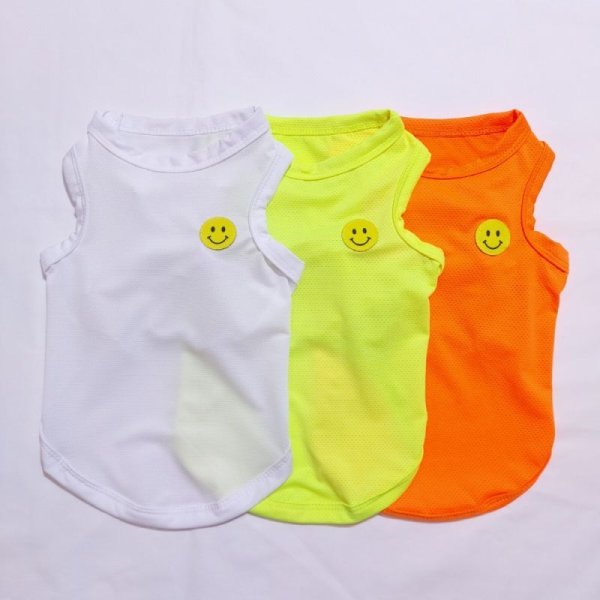 画像2: 犬服 大型犬服 接触 冷感 Tシャツ スマイル 無地 S M L XL 2XL 3XL 4XL 5XL 小型犬 中型犬 大型犬 ひんやり クール ベスト 熱中症対策 doggystar ドッギースター  即日発送出来ます (2)