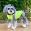 画像1: 犬服 接触 冷感 Tシャツ スマイル 無地 S M L XL 小型犬 中型犬 ひんやり クール ベスト 熱中症対策  (1)