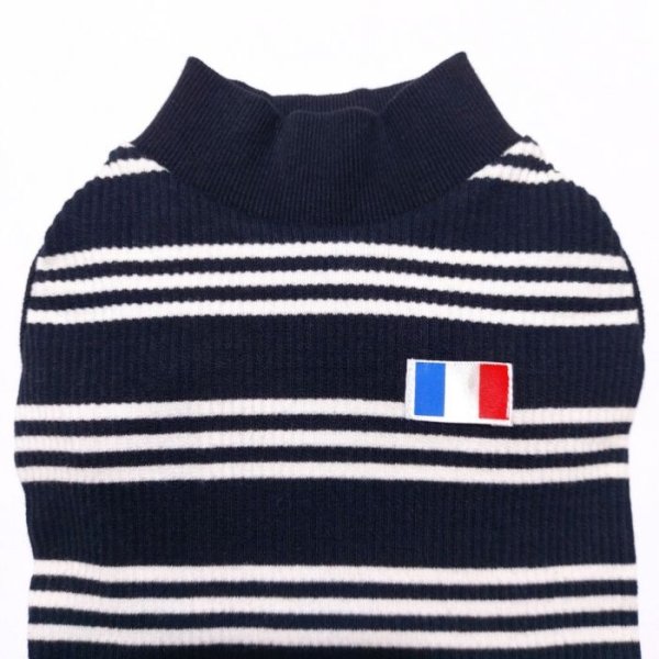 画像5: 犬服 ボーダー フランス シンプル Tシャツ S M L XL 2XL 3XL 4XL 5XL 6XL 小型犬 中型犬 大型犬 春 夏 秋 冬 袖なし おしゃれ ペット服 doggystar ドッギースター 即日発送致します (5)