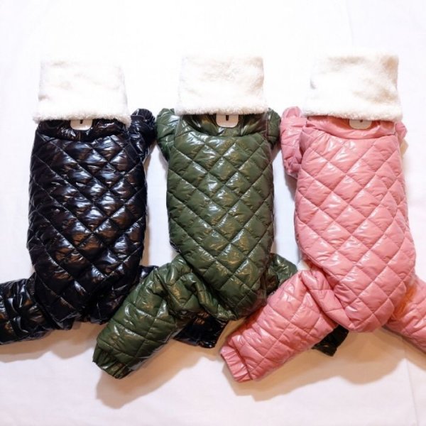 画像2: イタグレ服 セール S M L XL 2XL 3XL 中綿 キルティング ロンパース ダウンコート 小型犬 中型犬 大型犬 秋 冬 doggystar ドッギースター 即日発送致します (2)