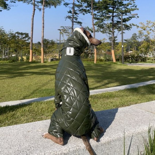 画像19: イタグレ服 セール S M L XL 2XL 3XL 中綿 キルティング ロンパース ダウンコート 小型犬 中型犬 大型犬 秋 冬 doggystar ドッギースター 即日発送致します (19)