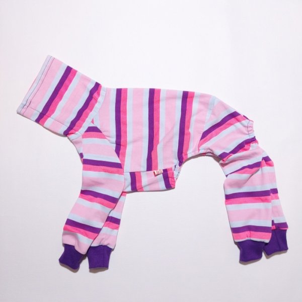 画像15: イタグレ 服 S M L XL 2XL 3XL カラフル ボーダー ロンパース つなぎ 小型犬 中型犬 大型犬 春 夏 秋 冬  室内着 パジャマ doggystar ドッギースター 即日発送出来ます (15)