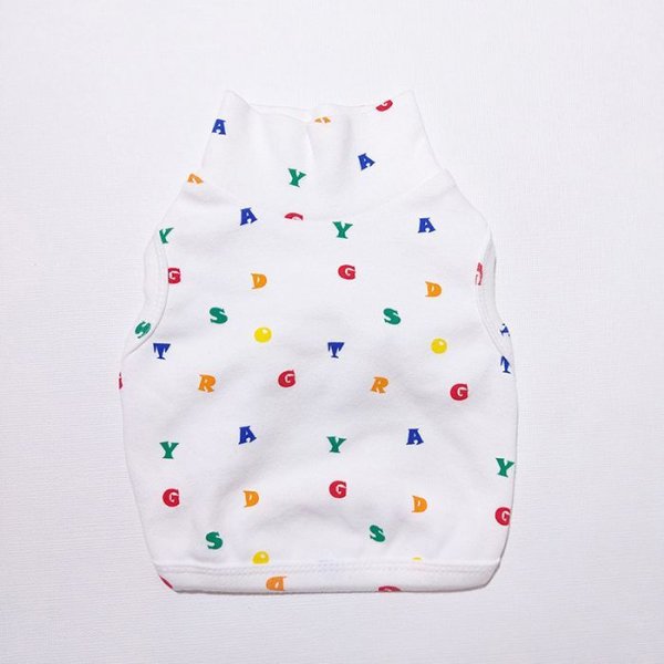 画像7: イタグレ服 S M L XL 2XL 3XL アルファベットクロップド トップス ショート丈Tシャツ 小型犬 中型犬 大型犬 春 夏服 doggystar ドッギースター 即日発送出来ます (7)