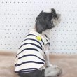 画像14: 犬服 Tシャツ スマイル ボーダー シンプル 袖なし 小型犬 中型犬 春夏秋冬 S M L XL  (14)