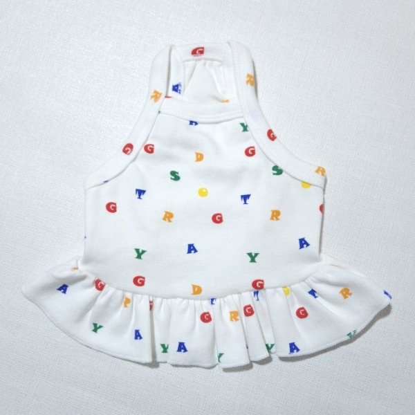 画像2: 犬服 ワンピース クロップドトップ スショート丈 可愛い シンプル 小型犬 中型犬 春夏秋冬 S M L XL doggystar  ドッギースター (2)