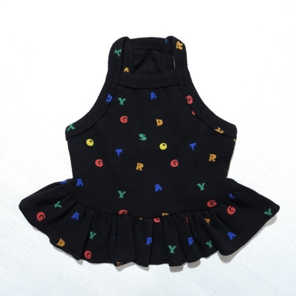 画像4: 犬服 ワンピース クロップドトップ スショート丈 可愛い シンプル 小型犬 中型犬 春夏秋冬 S M L XL doggystar  ドッギースター (4)