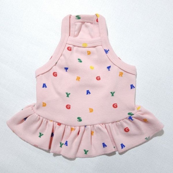 画像6: 犬服 ワンピース クロップドトップ スショート丈 可愛い シンプル 小型犬 中型犬 春夏秋冬 S M L XL doggystar  ドッギースター (6)