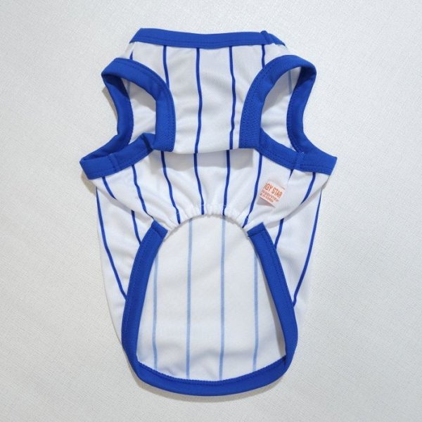 画像7: 犬服 大型犬服 接触 冷感 Tシャツ 野球ユニフォーム ストライプ S M L XL 2XL 3XL 4XL 5XL 6XL 小型犬 中型犬 大型犬ひんやり クール ベスト 熱中症対策  doggystar  ドッギースター (7)