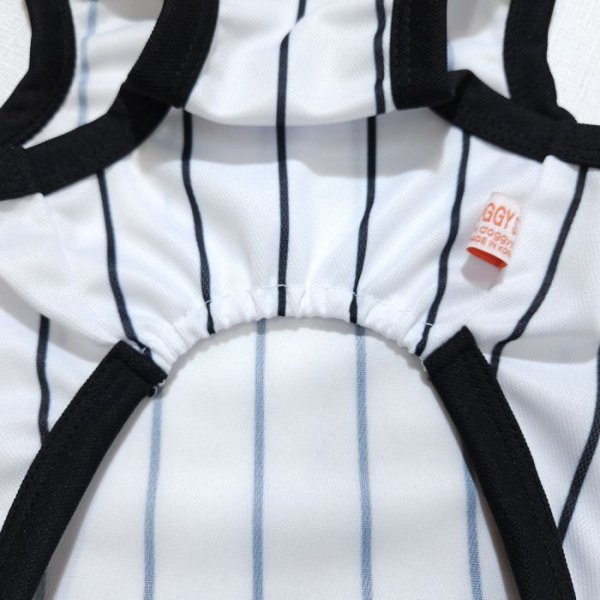 画像27: 犬服 大型犬服 接触 冷感 Tシャツ 野球ユニフォーム ストライプ S M L XL 2XL 3XL 4XL 5XL 6XL 小型犬 中型犬 大型犬ひんやり クール ベスト 熱中症対策  doggystar  ドッギースター (27)